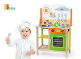 Viga Fantastic Wooden Toy Kitchen W/Accessories