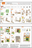 Viga Fantastic Wooden Toy Kitchen W/Accessories