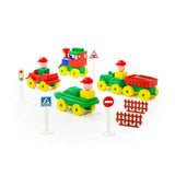 Polesie - Construction Building Set with Vehicles 54 Piece