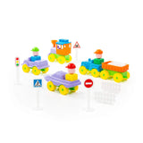 Polesie - Construction Building Set with Vehicles 54 Piece