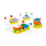 Polesie - Construction Building Set with Vehicles 54 Piece