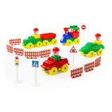 Polesie - Construction Building Set with Vehicles 54 Piece