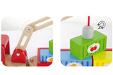Viga Wooden Truck with Trailer Crane and Magnetic Blocks