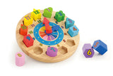 Viga Wooden Shape Sorting Clock Puzzle