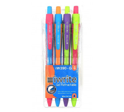 IWRITE Gel Retractable Pens Blue