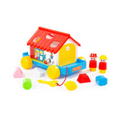Polesie - Shape Sorting House Pull Along- with key