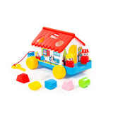 Polesie - Shape Sorting House Pull Along- with key