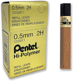 PENTEL Hi-Polymer Refill Leads 12 Per Tube 100C 0.5mm