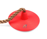 PLAYFREE - 30cm Red Disc Swing With Colourful Climbing Platforms