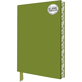 SAGE GREEN BLANK ARTISAN NOTEBOOK FLAME