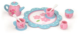 Viga Wooden Kitchen Toy Tea Set On Tray Accessory 10Pc