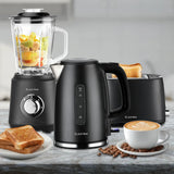 Elektra Kettle, Toaster and Blender Breakfast Set - Black