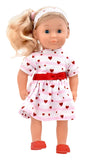 Dollsworld - Charlotte Doll With Blonde Side Pony Tail 36cm (14")