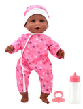 Dollsworld - Pink Baby Joy African Girl Doll 38cm (15") with Accessories