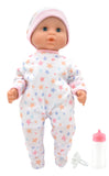Dollsworld - Baby Joy Doll 38cm (15") With Accessories And Star Print Outfit