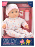 Dollsworld - Baby Joy Doll 38cm (15") With Accessories And Star Print Outfit