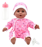 Dollsworld - African Little Treasure Baby Doll 38cm (15”) Polkadot Outfit