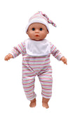 Dollsworld - Talking Baby Babble Doll 38cm (15") with Accessories