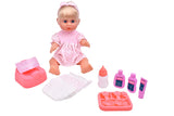 Dollsworld - Drink & Wet Olivia Girl Doll with Blonde Hair 38cm (15")
