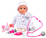 Dollsworld - Dolly Doctor Baby Doll Medical Accessories & Dummy 46Cm (18")