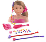 Dollworld - Ashley Brunette Styling Head Doll Playset