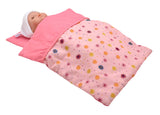 Dollsworld - Quilt Blanket and Pillow Set - Flower Design