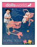Dollsworld - Shopping Trolley With Basket And Doll Seat