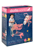 Dollsworld - Shopping Trolley With Basket And Doll Seat