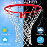 Vinex - Basketball Hoop With Net Solid Steel Ring 45cm Diameter