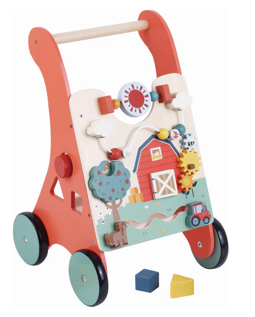 Zookabee Wooden Activity Walker with Multi Busy Boards - Farm – Elex ...