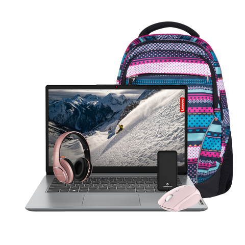Lenovo Intel Celeron 15,6″ FHD ,8GB/256GB PCIe NVMe SSD Win11H(Bag+Mouse+Headphone+Powerbank)