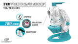 Smart Microscope with 3-Way Projector – Smartphone Connectable