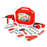 Polesie - Red Tool Box with 27pc Tool Set