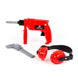 Polesie - Red 3 Piece Tool Playset with Drill