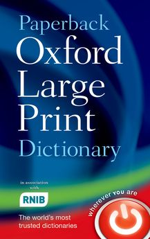 Paperback Oxford Large Print Dictionary