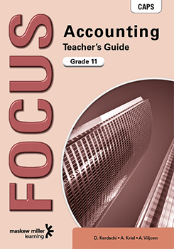 Focus Accounting Grade 11 Teacher's Guide ePDF (1-year licence)