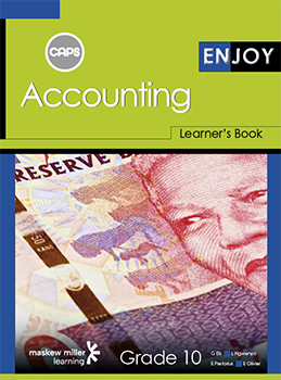Enjoy Accounting Grade 10 Learner's Book ePDF (1-year licence)
