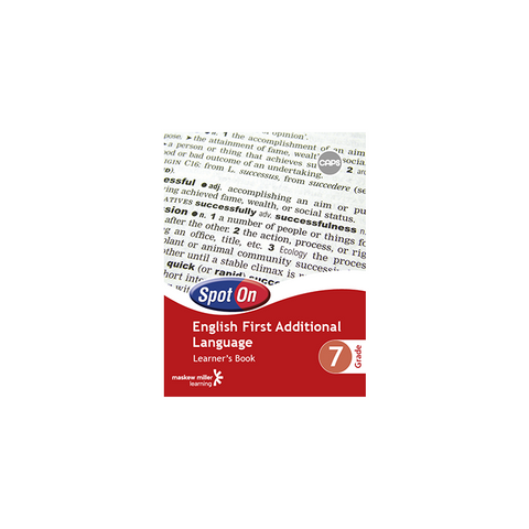 Spot On English First Additional Language Grade 7 Learner's Book ePDF (1 year licence)