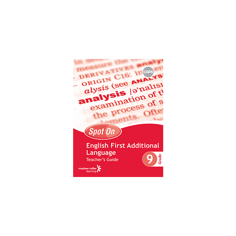 Spot On English First Additional Language Grade 9 Teacher's Guide ePDF (1-year licence)