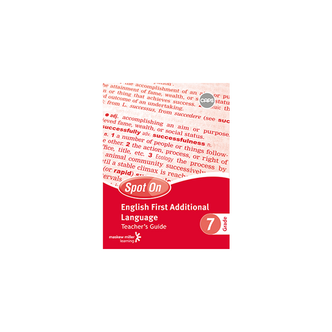 Spot On English First Additional Language Grade 7 Teacher's Guide ePDF (1-year licence)