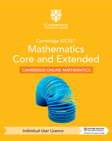 Cambridge IGCSE™ Mathematics Core and Extended Cambridge Online Mathematics Course - Individual User Licence (1 Year Access)