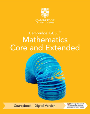 Cambridge IGCSE™ Mathematics Core and Extended Coursebook-Digital Version (2 Years' Access)