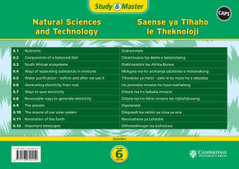 Cambridge Study & Master Saense le Thekenoloji Kereiti 6 (poster pack - 12 posters in carry case)