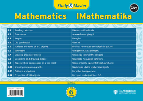 Study & Master IMathematika Ibanga 6 (poster pack - 12 posters in carry case)
