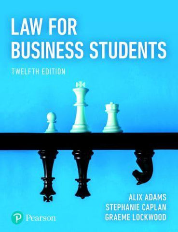 LAW FOR BUSINESS STUDENTS