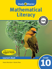DIGITAL Study & Master Mathematical Literacy Learner's Book Grade 10 (1 Year) Elevate Edition