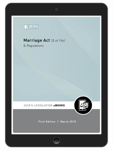 Marriage Act 25 of 1961 & Regulations (e-book)