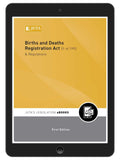 Births and Deaths Registration Act 51 of 1992 & Regulations (e-book)