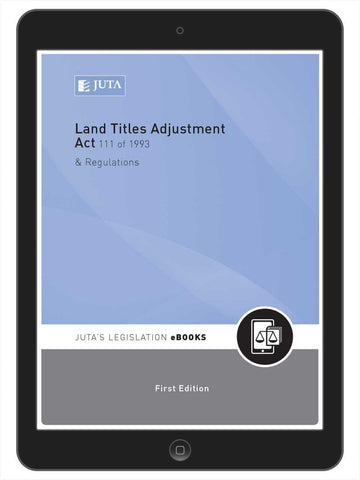 Land Titles Adjustment Act 111 of 1993 & Regulations (e-book)