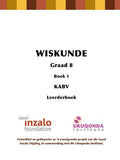Siyavula Graad 8A Wiskunde Leerdersboek (Learner's Guide)